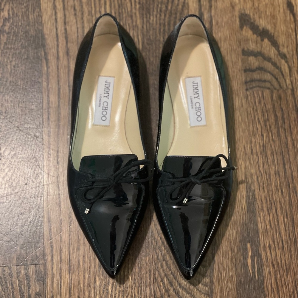 AMAZING DESIGNER BLACK JIMMY CHOO LOAFERS